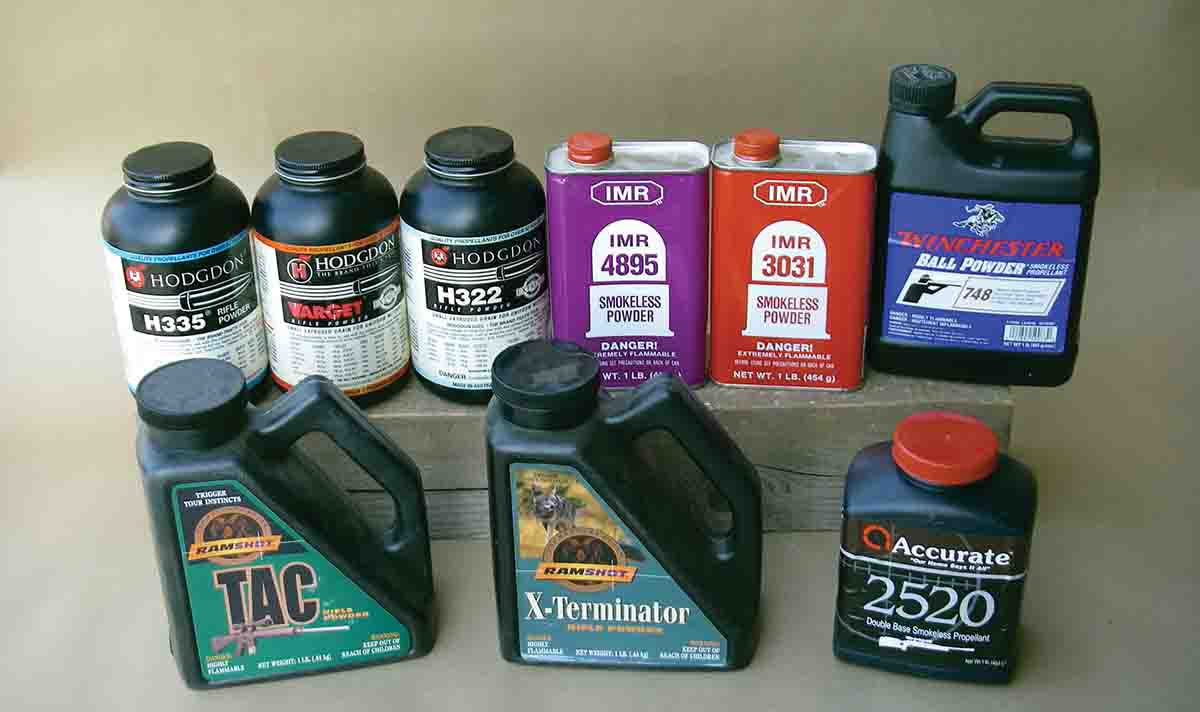 There are many excellent ball powders and extruded powders that give top-notch performance in the .223 Remington.